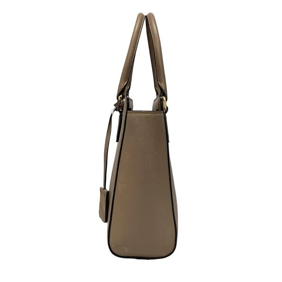 Auth PRADA - Beige Saffiano Leather Calf Leather Handbag - Picture 5 of 16